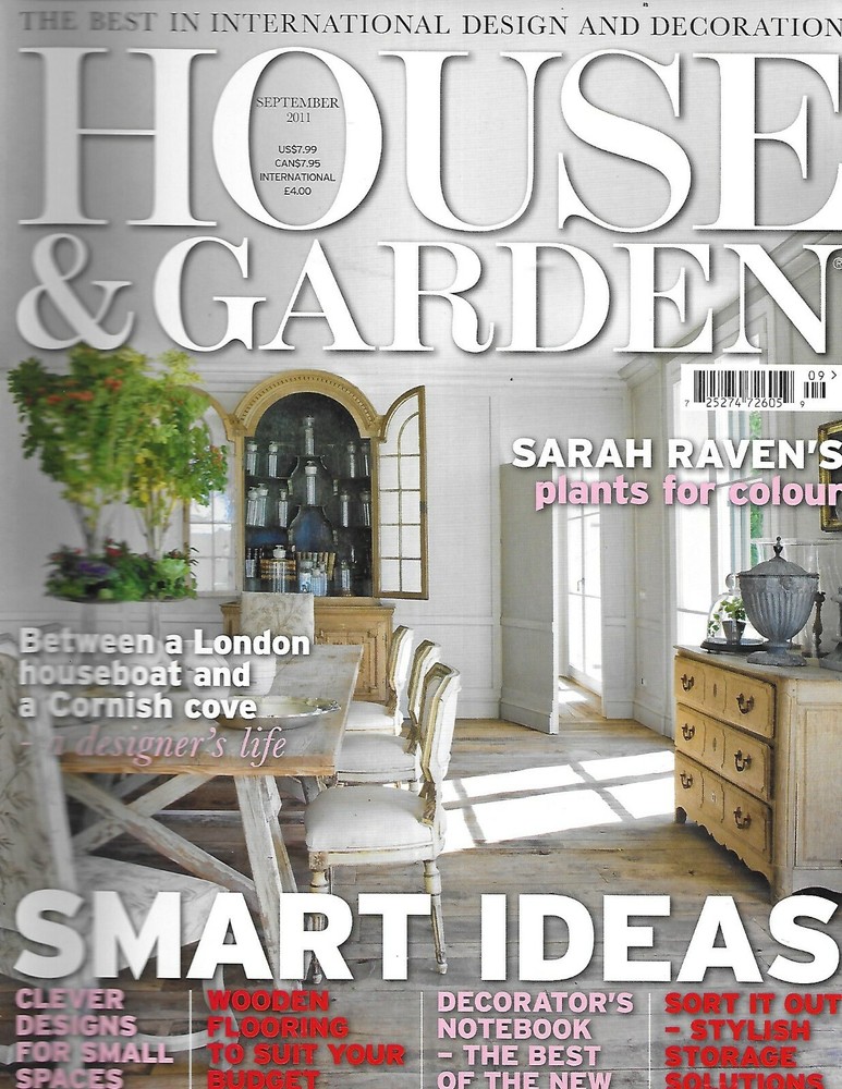 House And Garden Magazine Smart Ideas Designer Life Colorful Plants Storage 2011