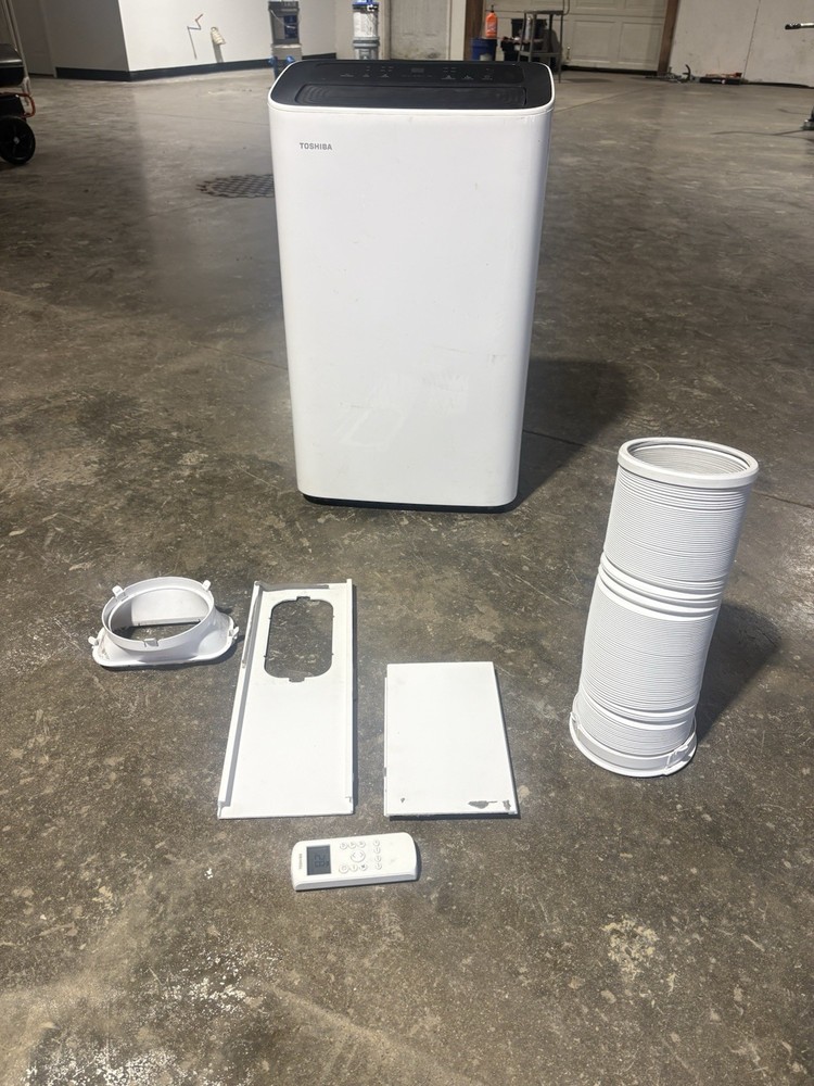 Toshiba 10000 BTU Portable Air Conditioner PX0611CWRU Wi-Fi Remote White 115V