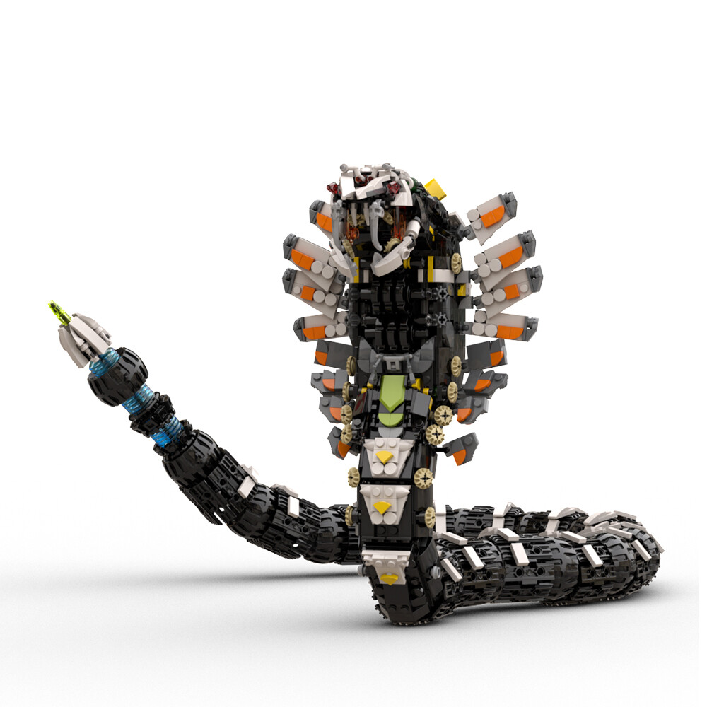 Slitherfang Serpent Machine Monster DIY Building Blocks Toy Kit