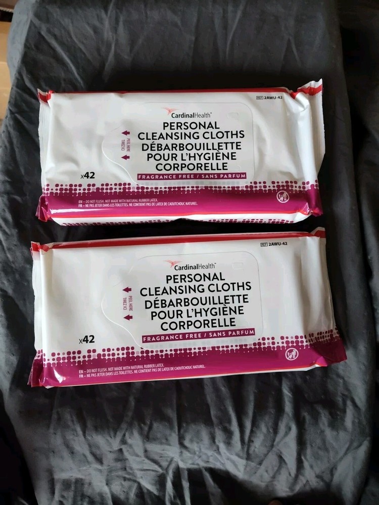 Personal Care Wipes, 2 packages, New