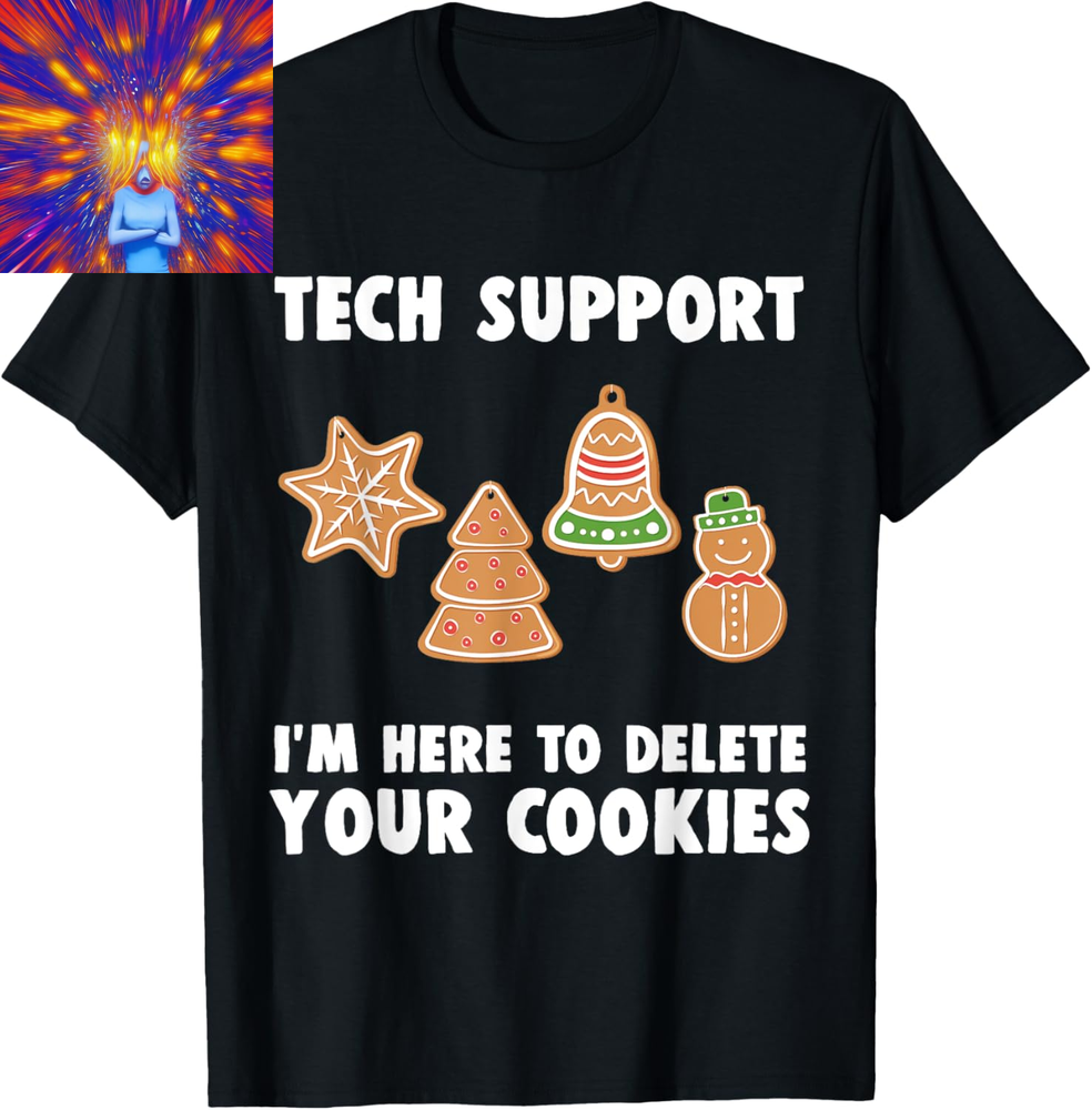 Funny Christmas Tech Support Shirt Computer Programmer Gift T-Shirt