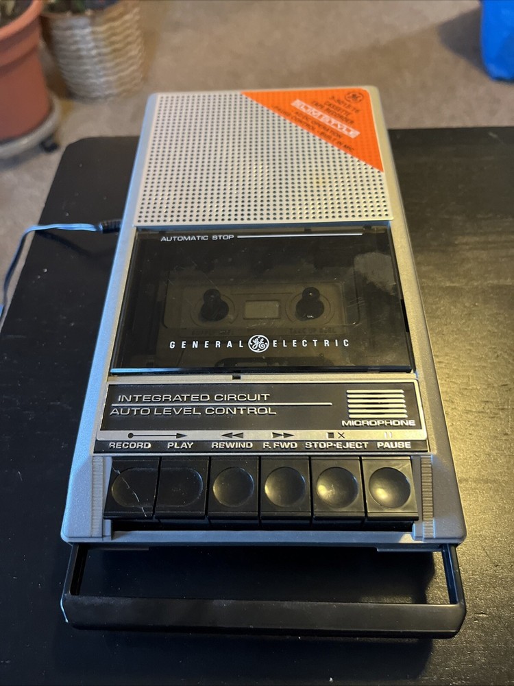 Vintage GE General Electric Tape Cassette Recorder Model [3-50160] Tested