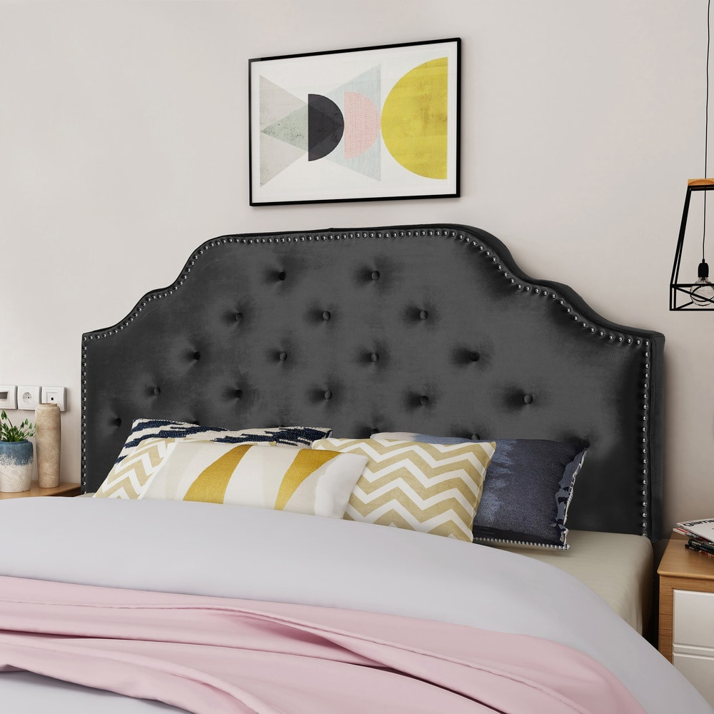 Silas Glam Velvet Full Queen Headboard by Christopher Knight Home  