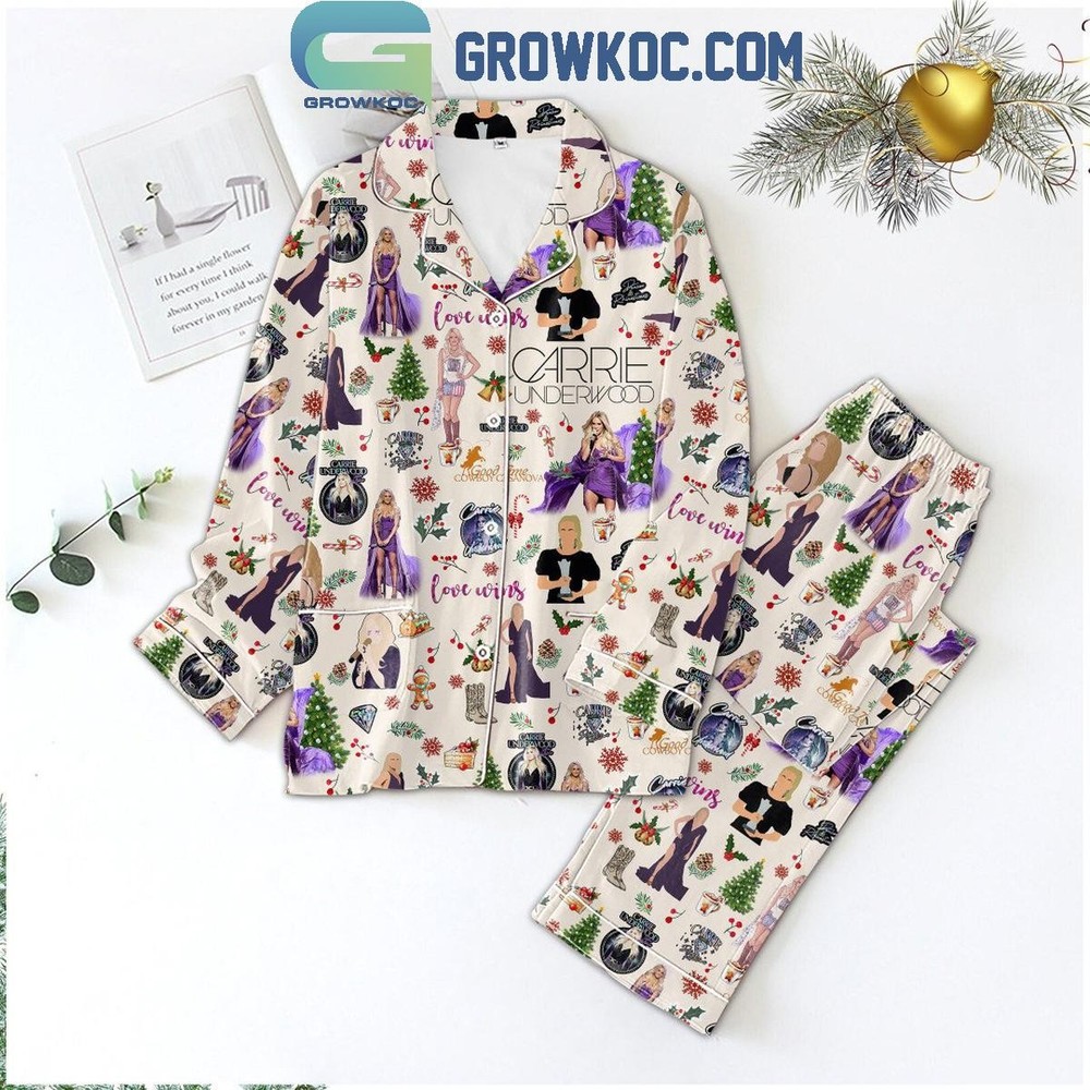 Carrie Underwood Love Wins Christmas Pajama Set 2024