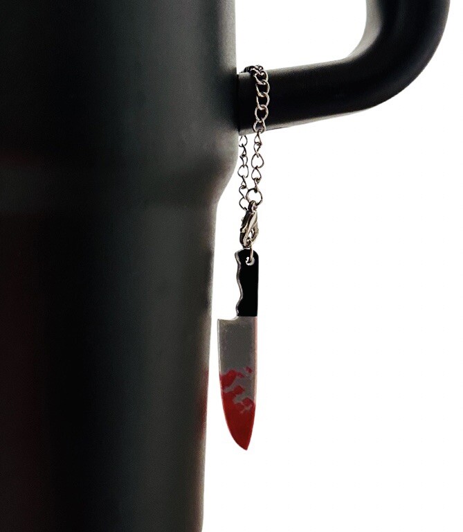 Spooky/Halloween/True crime/Horror Stanley Tumbler Handle Charm