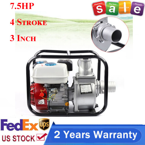7.5HP 4 Stroke Gasoline Water Pump 3
