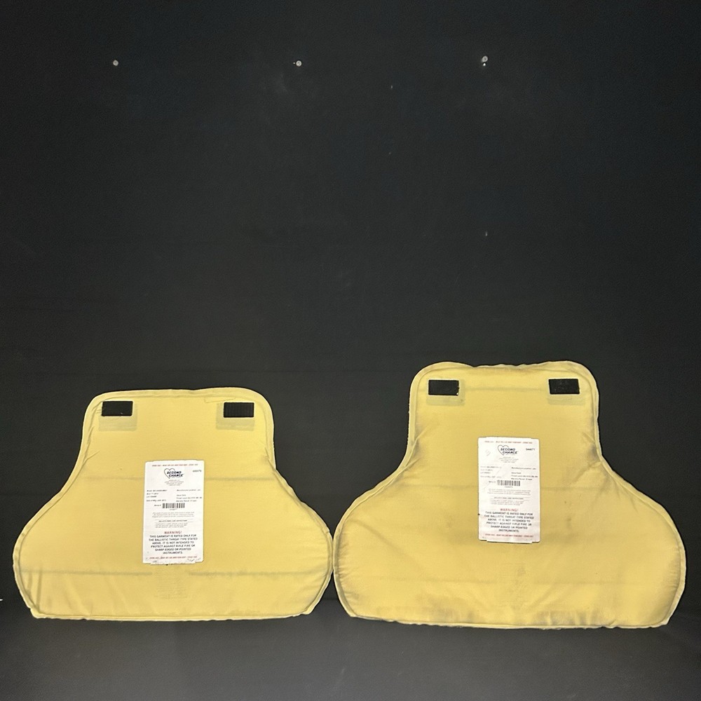 Second Chance 3A (IIIA) Body Armor Soft Panels Size Medium 19.5