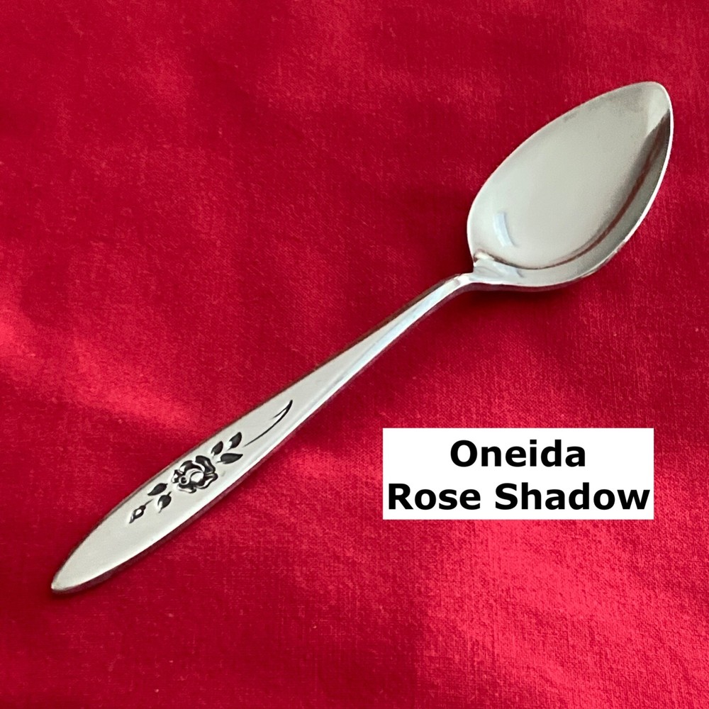 Oneida Community ROSE SHADOW Teaspoon 6