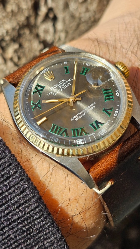 Vintage Rolex 16013 CUSTOM Wimbledon Dial Men's Automatic Watch 1978