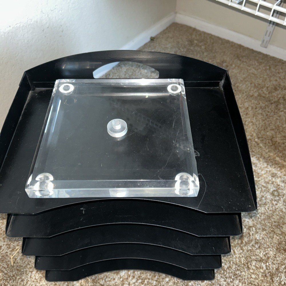 7-1/2  Square Acrylic lamp base