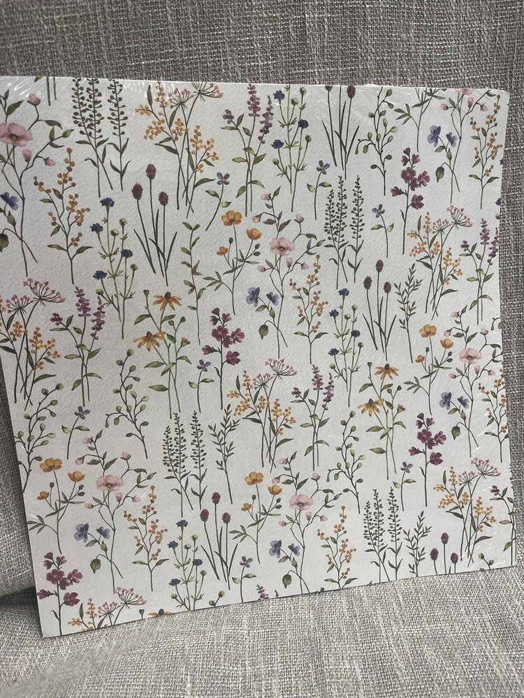 Stampin Up DAINTY FLOWERS Designer Series Paper DSP  12 Sheets 12x12 Full pack