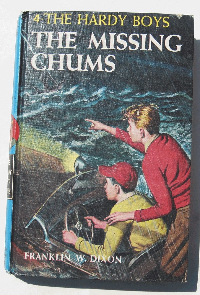1964 Hardy Boys MISSING CHUMS Mystery Hardcover Book #4 Grosset Dunlap 1960s
