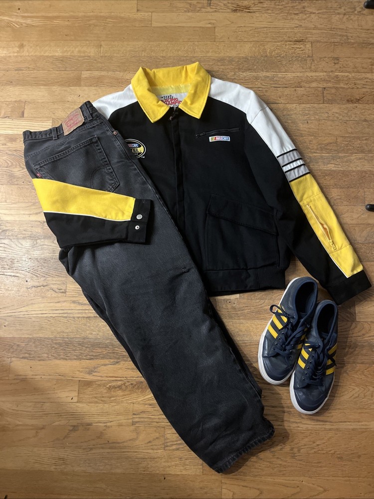 90s NASCAR Nextel Cup Series Vintage Heavyweight Racing Jacket  Sz XL