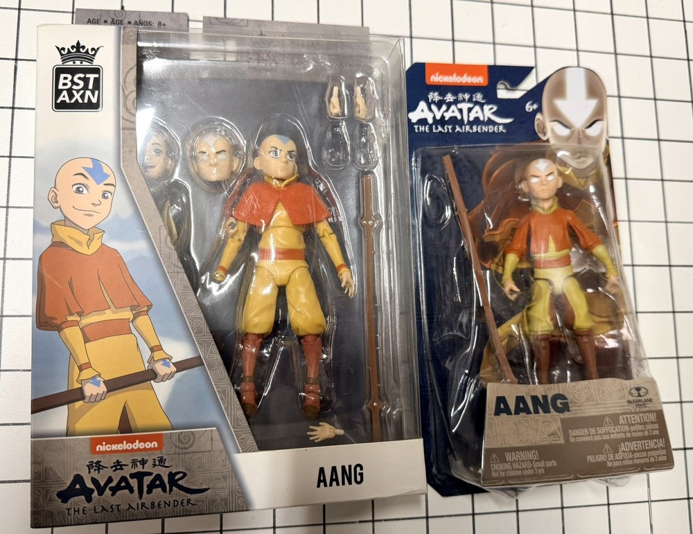 Aang in Avatar State, Avatar The Last Airbender, 5 In Action Figure LOT OF TWO-image