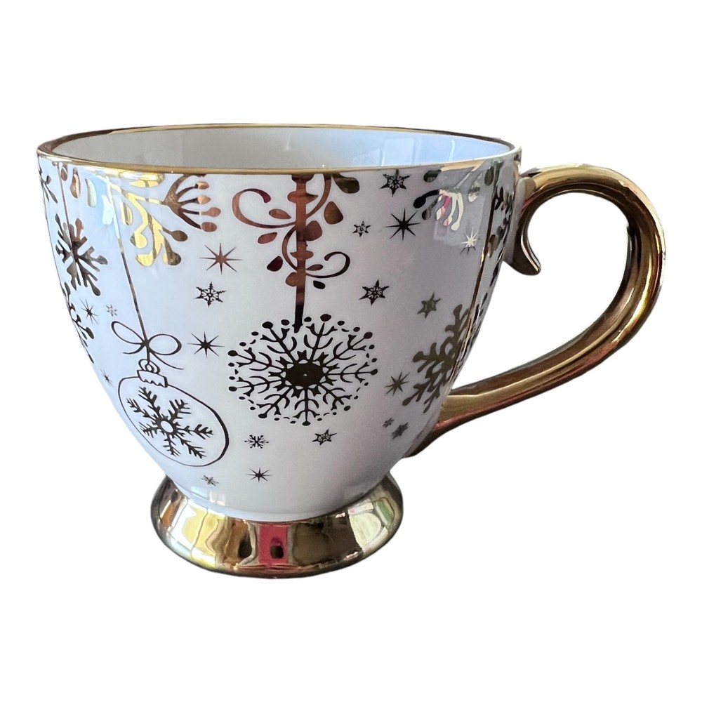 Grace Teaware Beautiful Holiday Ornament Tea Cup New READ