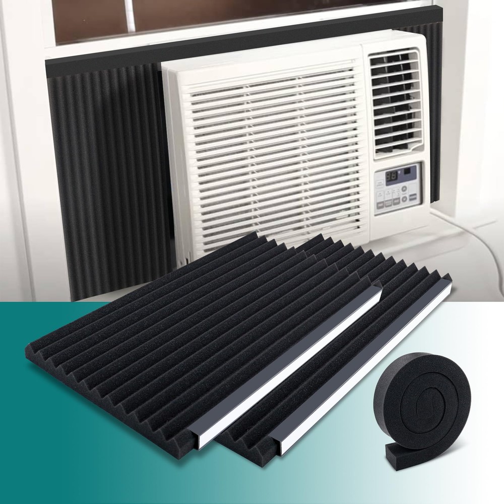 Window Air Conditioner Foam Insulating Panels Kits,17 Inch x 9 Inch x 7/8 Inc...
