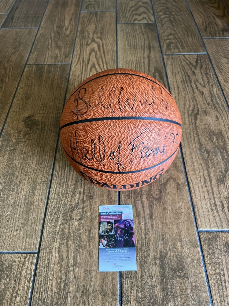 Boston Celtics Bill Walton Signed NBA Game Basketball w/'HOF 93' Inscription JSA