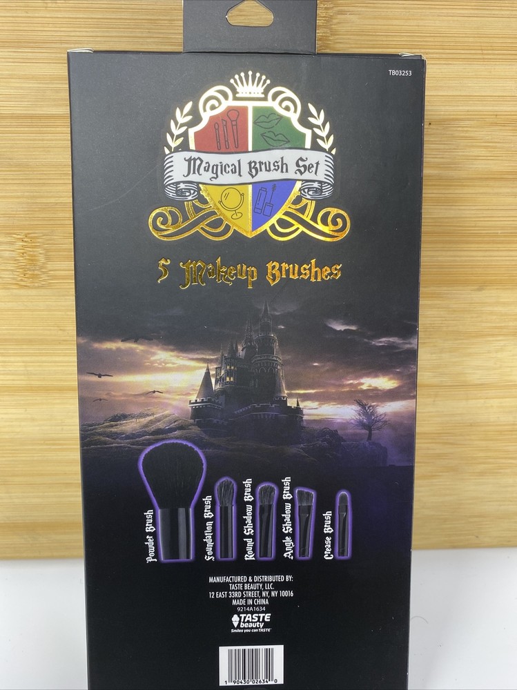 New Harry Potter Magical Brush set 5 Makeup Brushes abracadabra Cosmetic Sealed-image