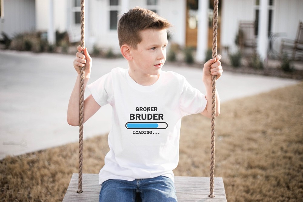 Big Brother Loading Announcement shirt Future Sibling Gift Any language Tee