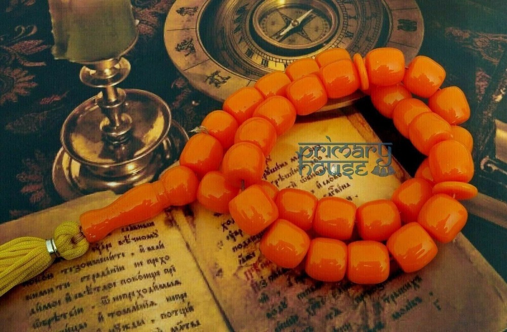Buddhist Mala Genuine BALTIC AMBER Prayer Beads Bracelet Mala