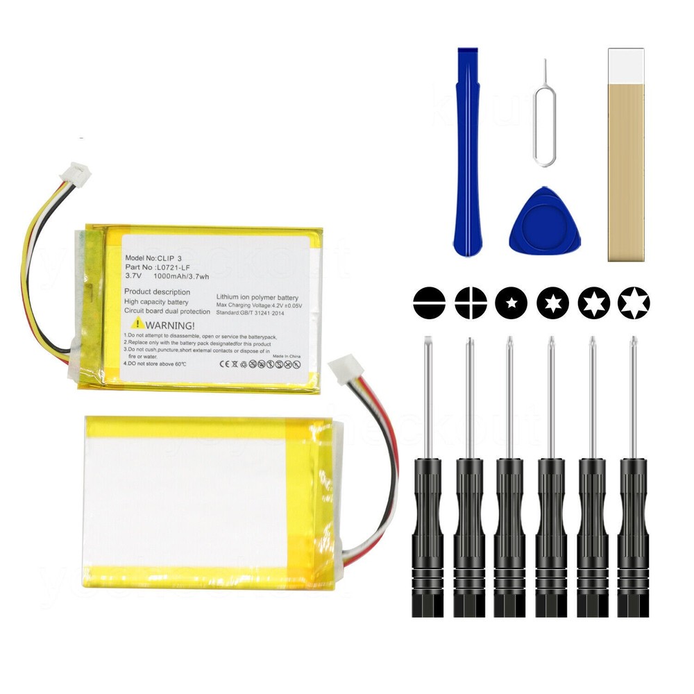 For JBL Clip 3 Clip3 Portable Bluetooth Wireless Speaker Battery L0721-LF Tool