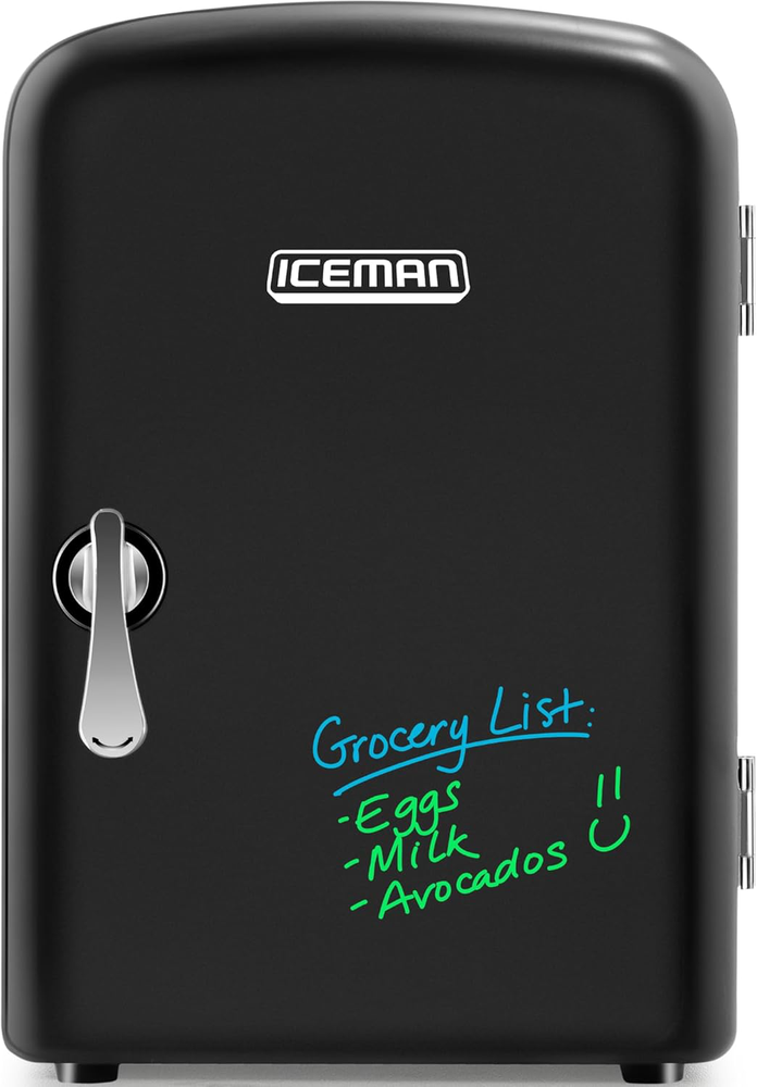 Iceman Mini Portable Board Personal Fridge, Cools & Heats, 4 Liter Capacity, 6 &