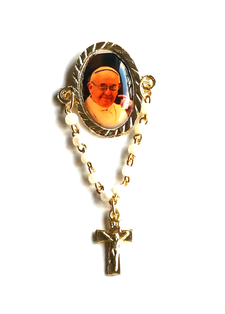 Pope Francis (Jorge Mario Bergoglio) Rosary Lapel Pin (Pack of 2)