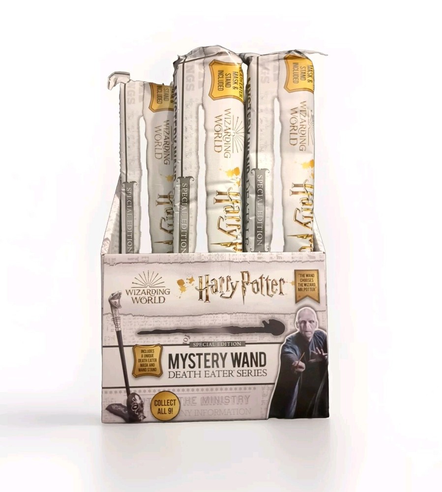 Harry Potter Death Eater Special Edition Mystery Wand Set of 8 with Display Sealed