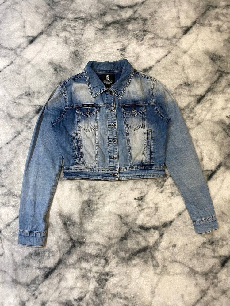 PHILIPP PLEIN Limited Edition Blue Denim Jacket Size M