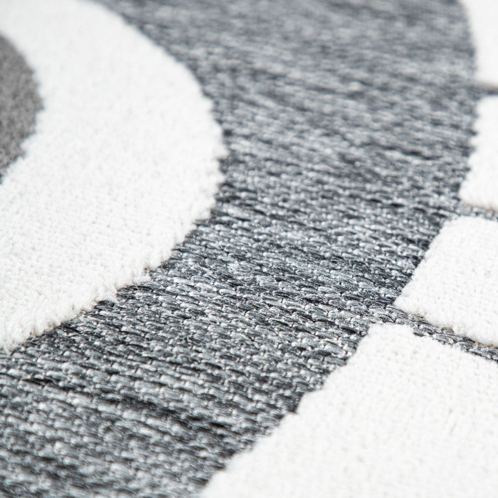 3D Grey Lion Face Kids Round Play Mat with Animal Design