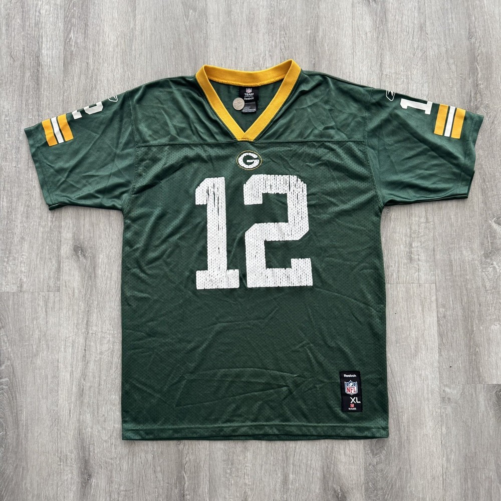 Aaron Rodgers Green Bay Packers Reebok NFL Youth XL Jersey-image