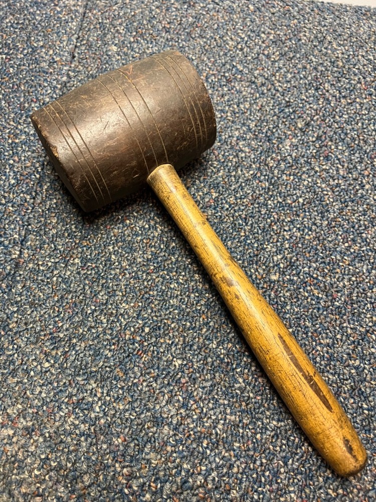 Antique lignum mallet, rare, 1 lb 9 oz., good condition