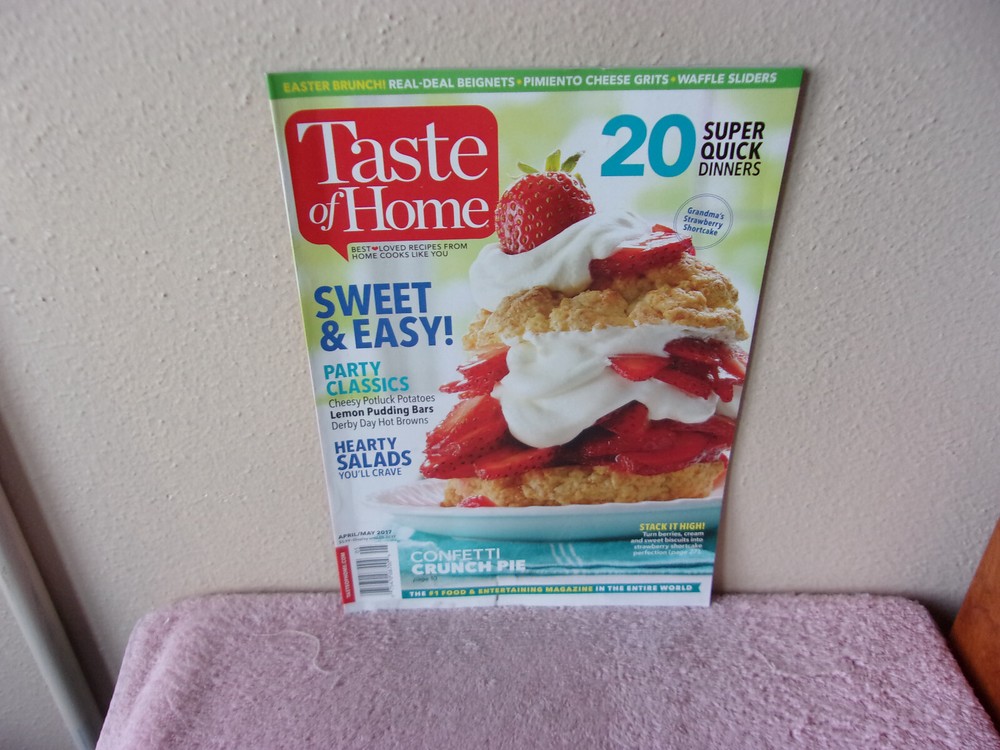 TASTE OF HOME  MAGAZINE EDITED by A THOUSAND COUNTRY COOKS...APRIL / MAY 2017-image