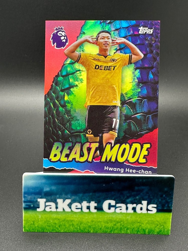 2025-26 Topps Premier League EPL - Beast Mode Hwang Hee-Chan #438 Red Rainbow /5