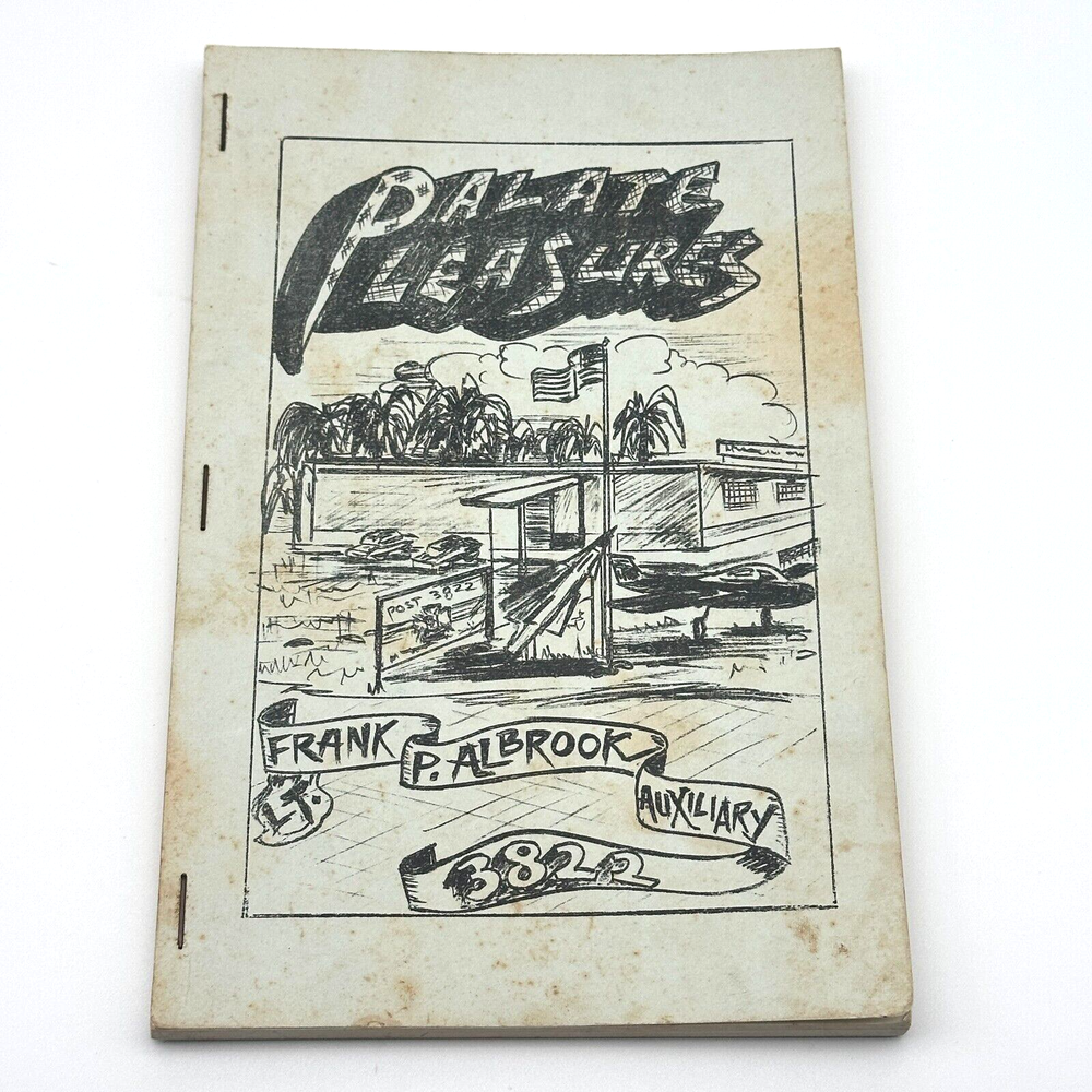 Rare Signed Vintage Ladies Auxiliary Cookbook Palate Pleasures Recipes