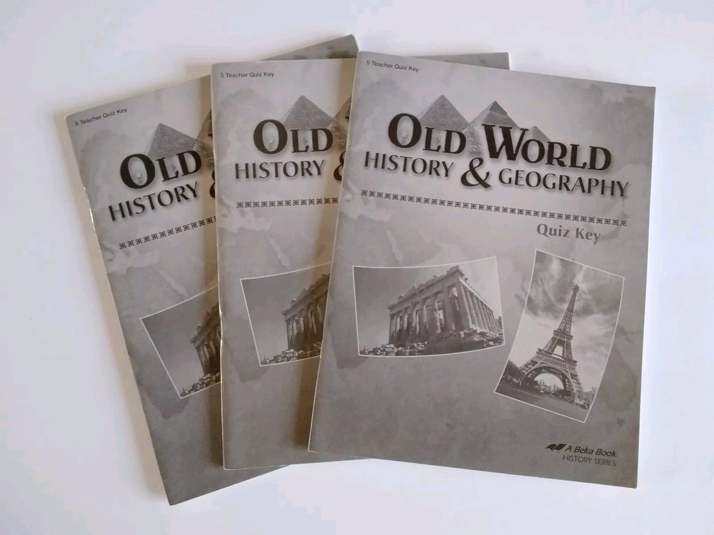 Abeka 5th Grade Old World History Geography Teacher Quiz Key-image