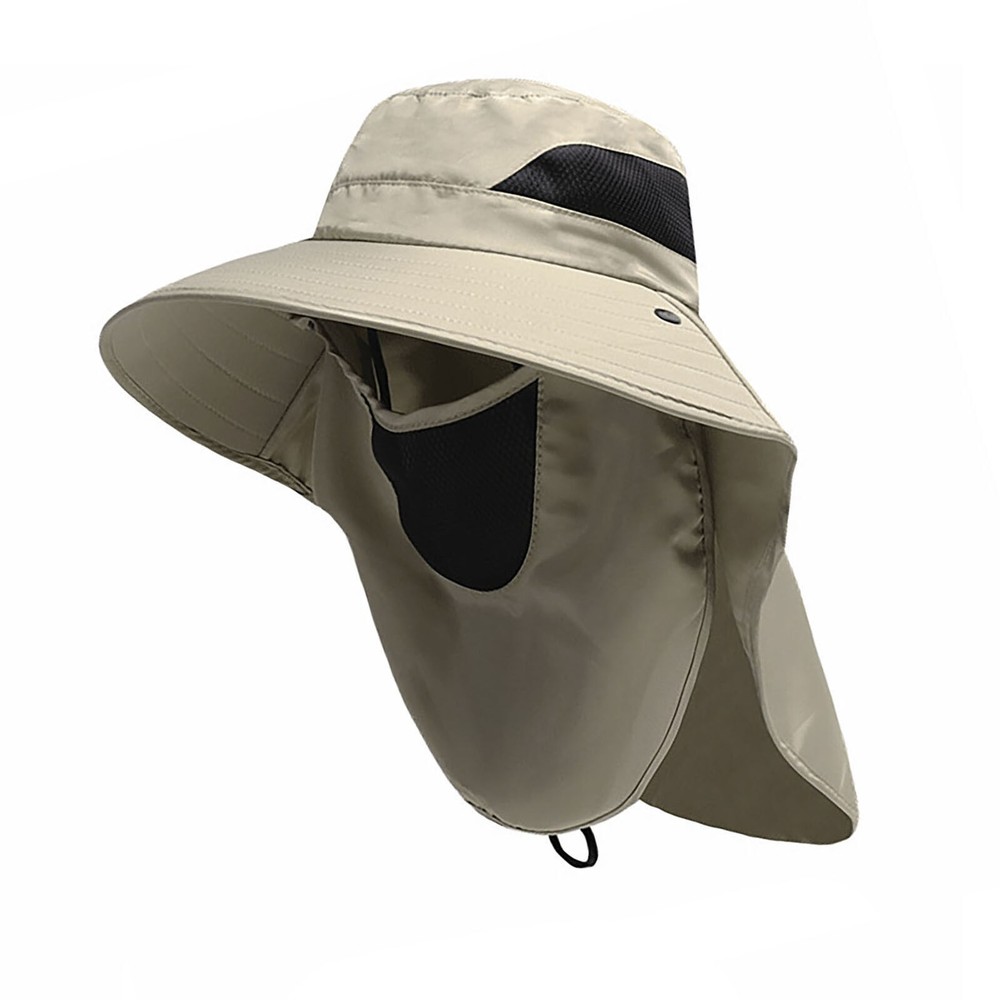 Breathable Sun Protection Neck Face Flap Cap for Outdoor Hiking  