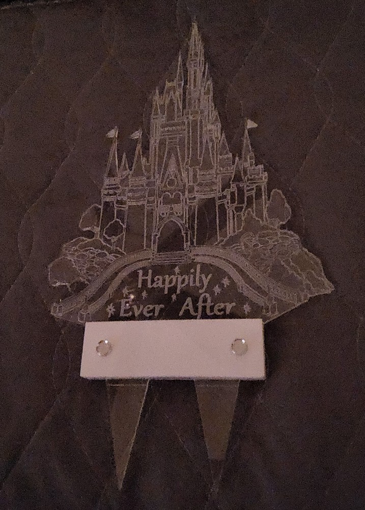 Disney-inspired Acrylic Light-up Princess Castle Cake Topper for Parties and Room Decor