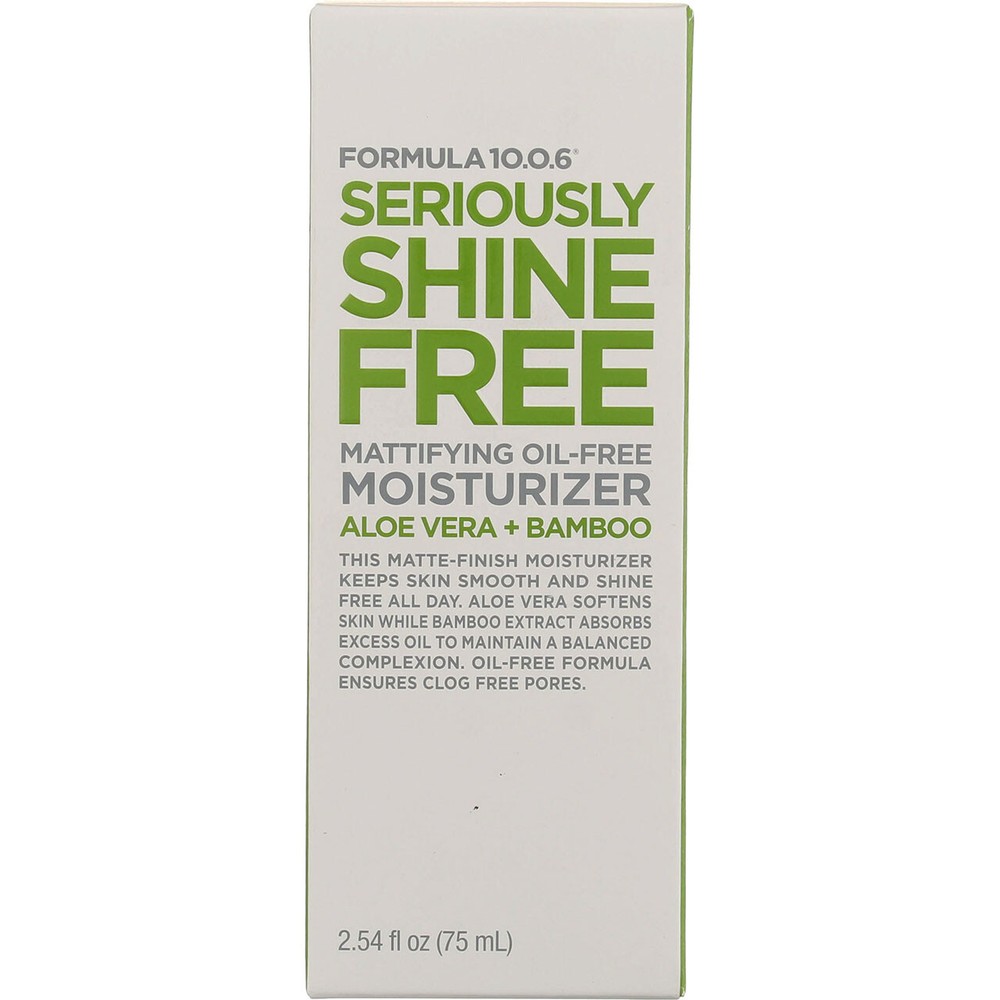 2 Pack Formula 10.0.6 Seriously Shine Free Mattifying Moisturizer, Aloe Vera ...