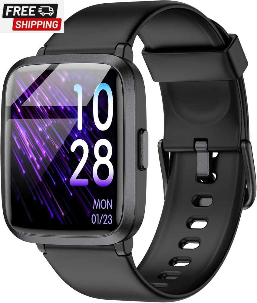 Fitness Tracker, Smart Watch for Men Women, Activity Fitness Watch with Heart Ra