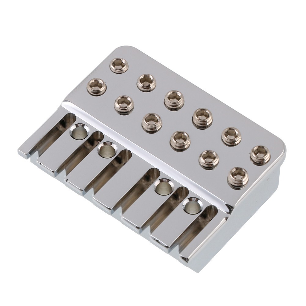 Headless Guitar Brass String Lock Top Locking Nut Chrome