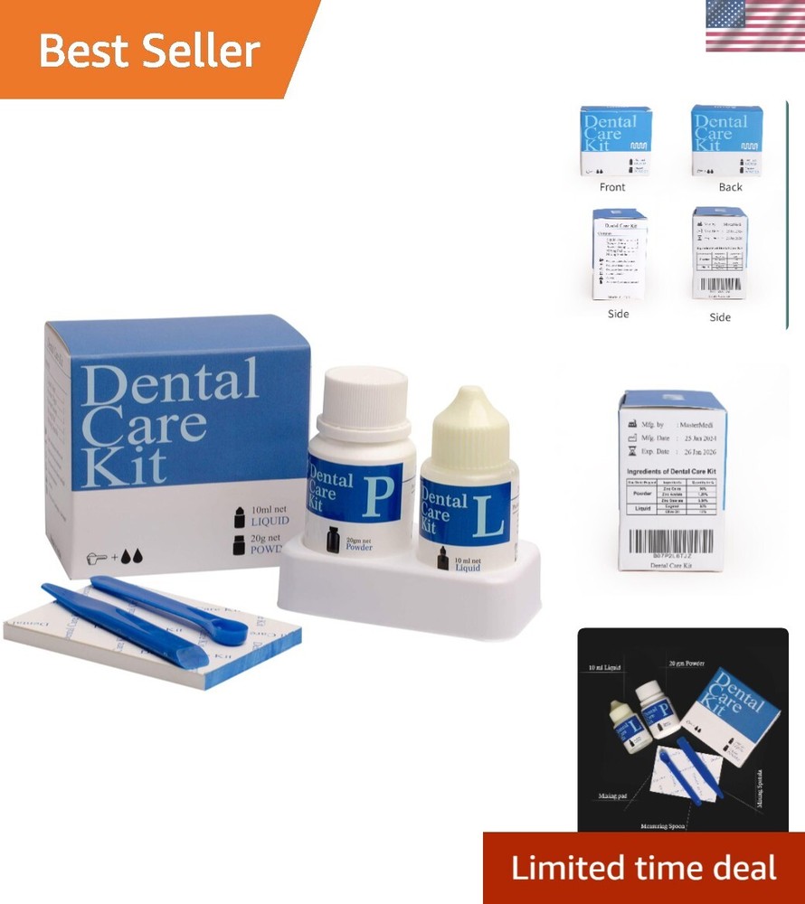 Zinc Oxide Eugenol Cement Dental Care Kit Glue For Crowns & Bridges Filling