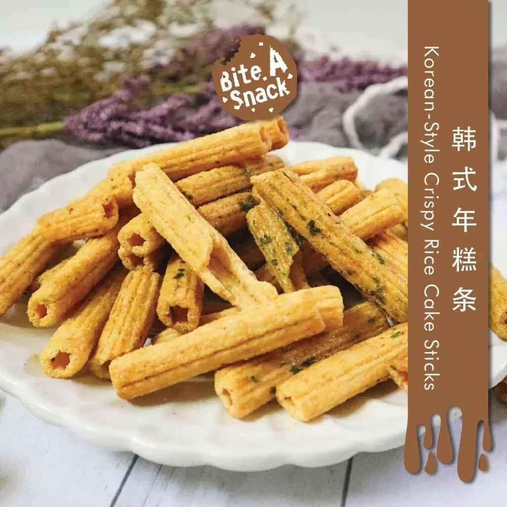 Hot Snacks Korean-Style Crispy Rice Cake Sticks, CONSERVE 1 SET X 6 PACKS
