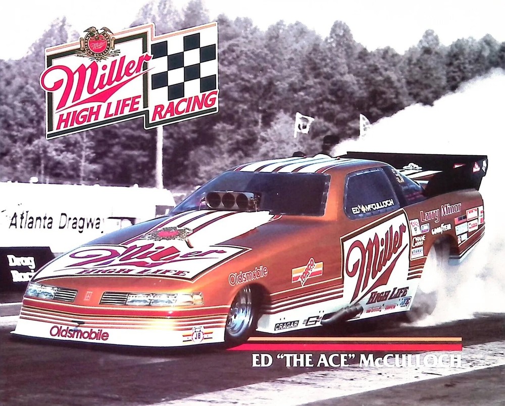 Ed The Ace Mcculloch Miller High Life Racing Nhra Promo Card 8x10 PHOTO PRINT