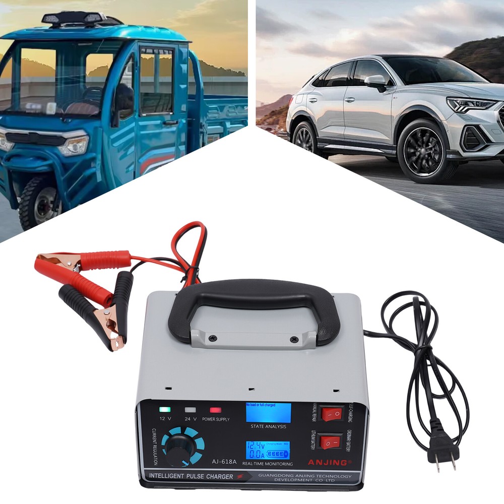 Heavy Duty Smart Car Battery Charger 12V 24V Automatic Pulse Repair Trickle SALE