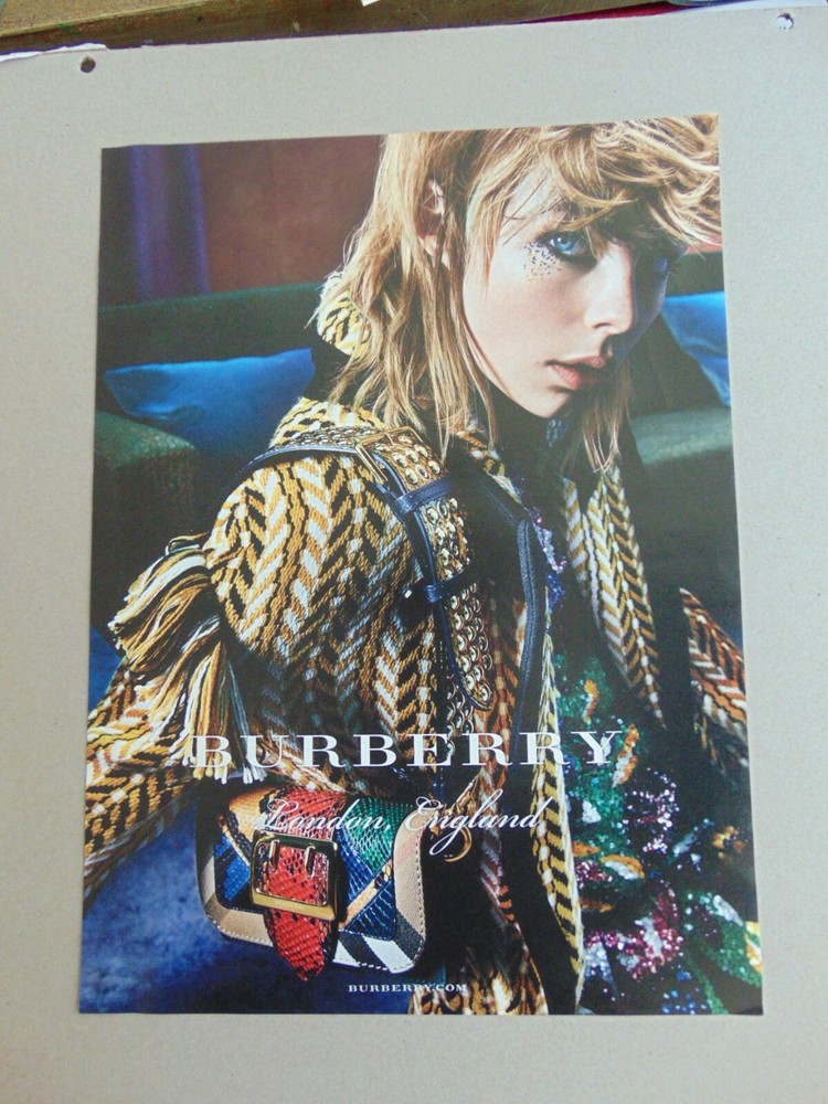 2016 BURBERRY FASHION vintage art print ad