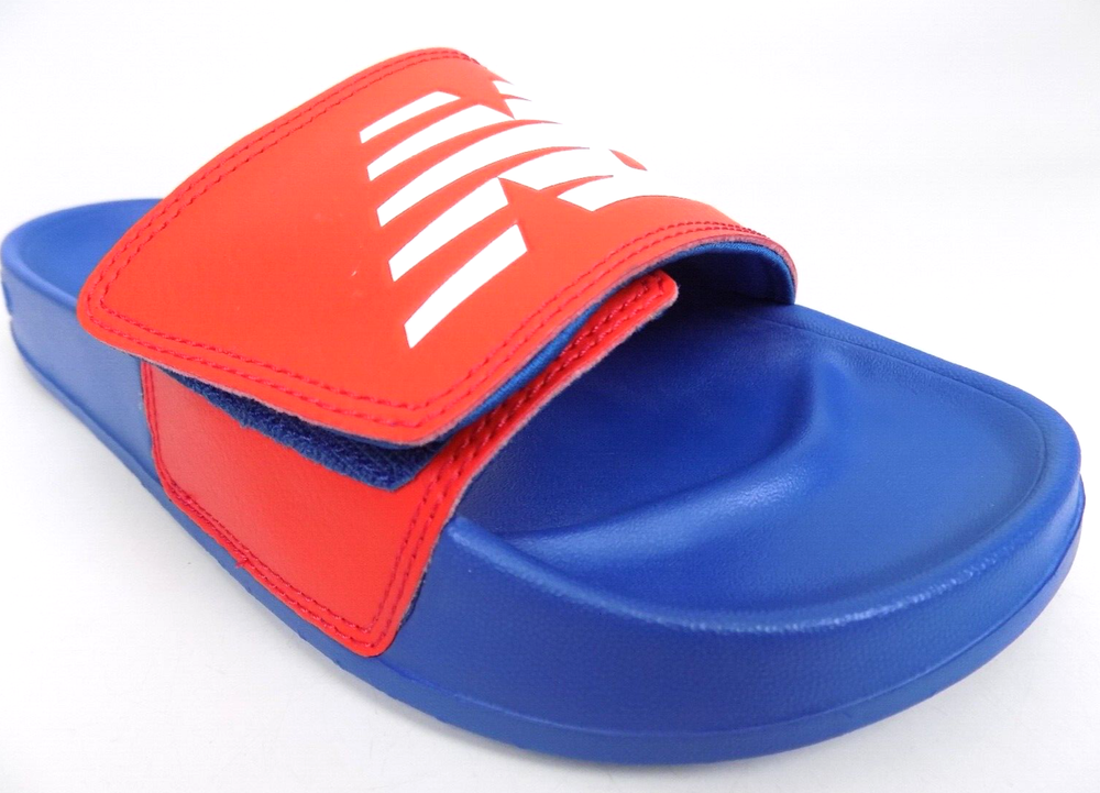 New Balance YT200 ABR Adjustable Slide Sandal Size 7 M, Red/White/Blue AL9881-image