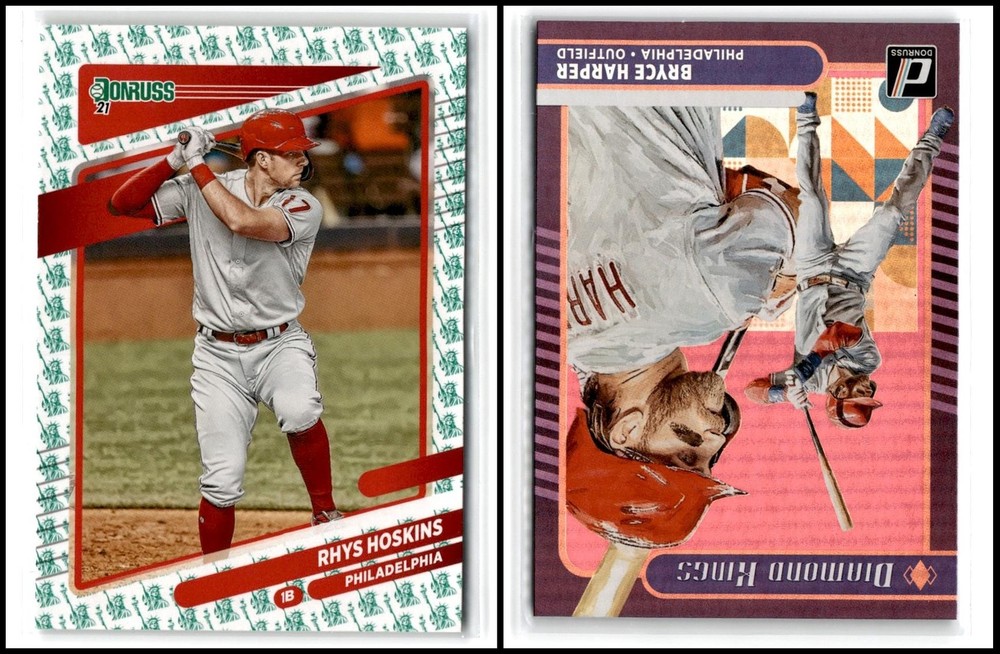 2021 Donruss Limited Edition Rare Phillies 2-Card Gem Lot