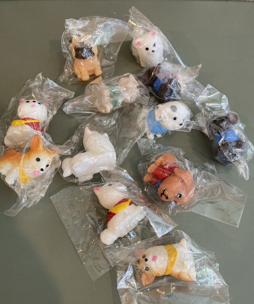 12Pcs Mini Dog Puppy Toy Figurines for Kids 3+ Cake/cupcake Toppers-party Favors