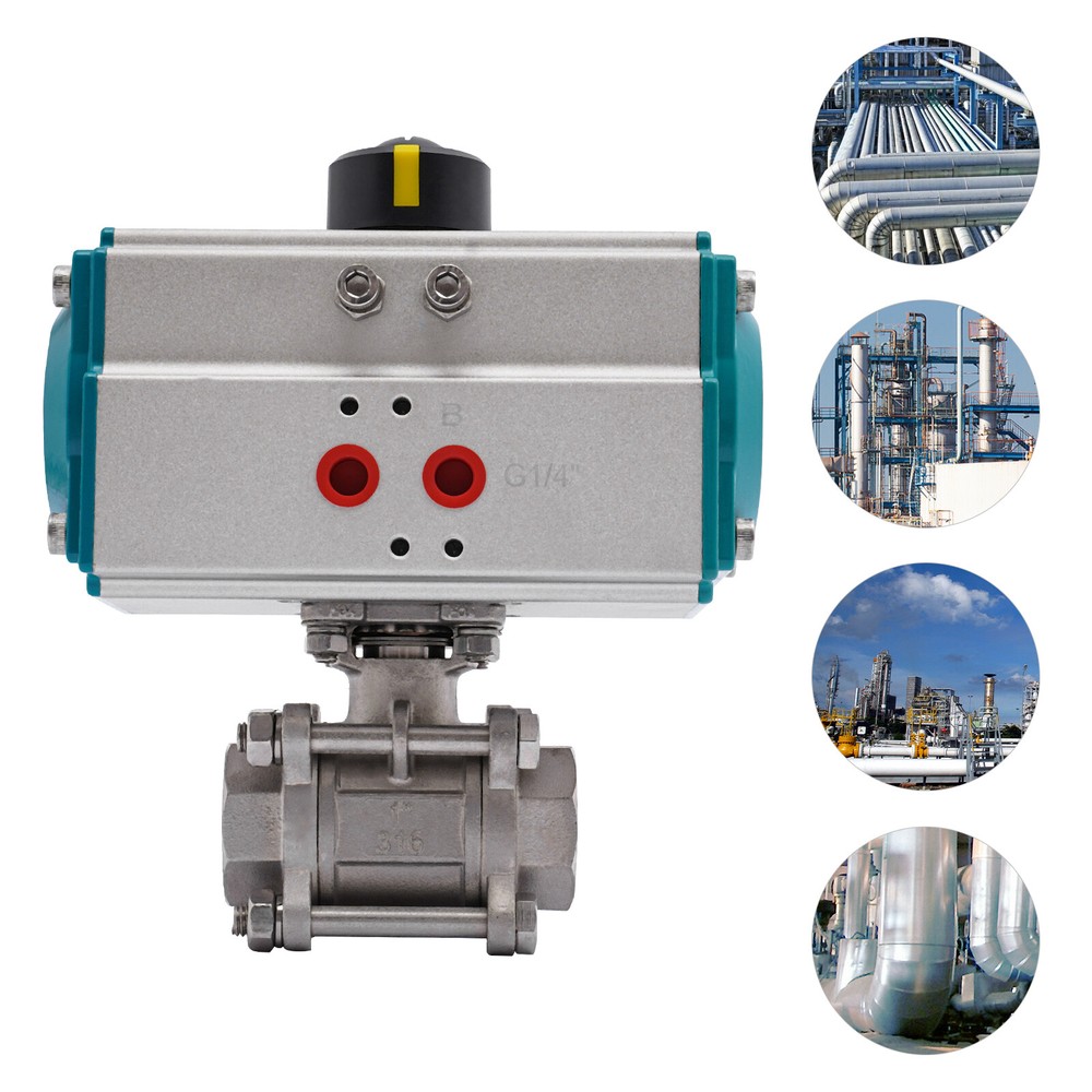1'' Pneumatic Stainless Steel Ball Valve For Medium Temperature up to 212?H HOT!